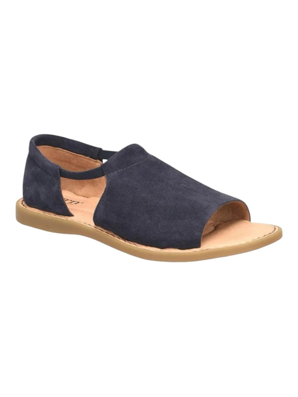 Born Navy Suede Open-Toe Slingback Sandals New without 📦